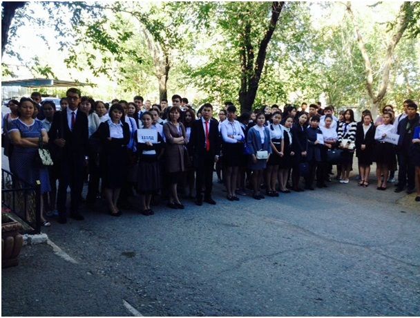 In KGKP "Medical College of the City of Zhezkazgan" the celebratory assembly devoted on September 1 – to Knowledge Day and the 21 anniversary of the Constitution of the Republic of Kazakhstan was held